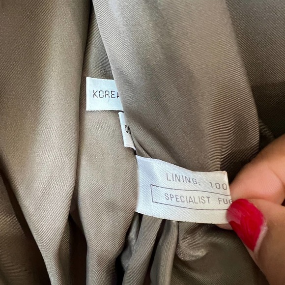 Vintage Saga Mink Pd Furs Brown Mink Tie Waist Fur Coat Size Small - Picture 14 of 16